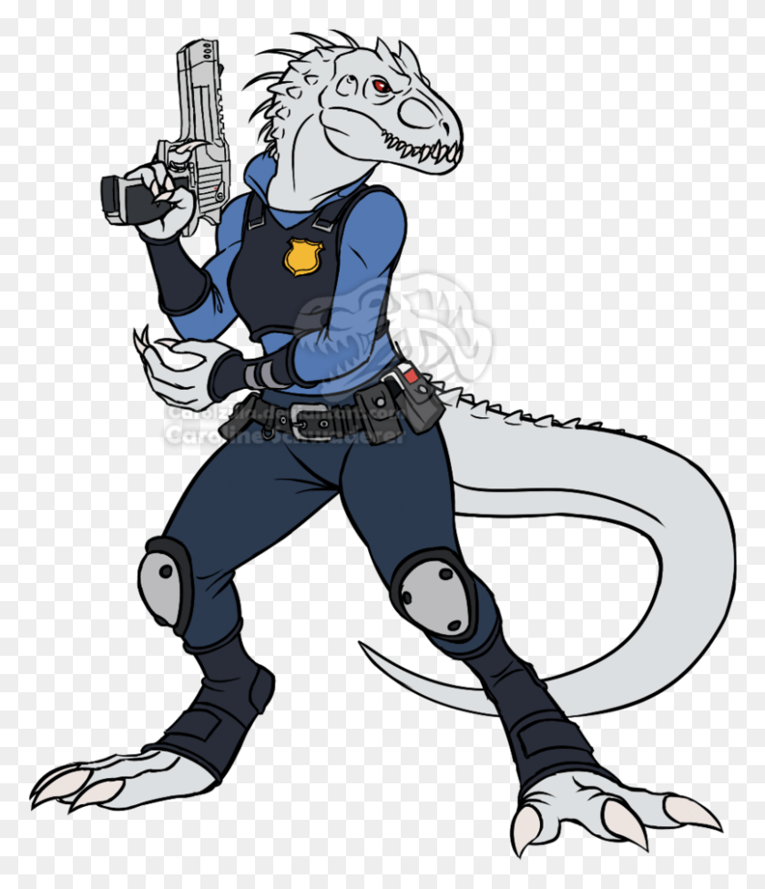 805x946 An Anthro Indominus Rex Dressed As Judy Hopps From Anthro Indominus Rex, Person, Human, Ninja HD PNG Download