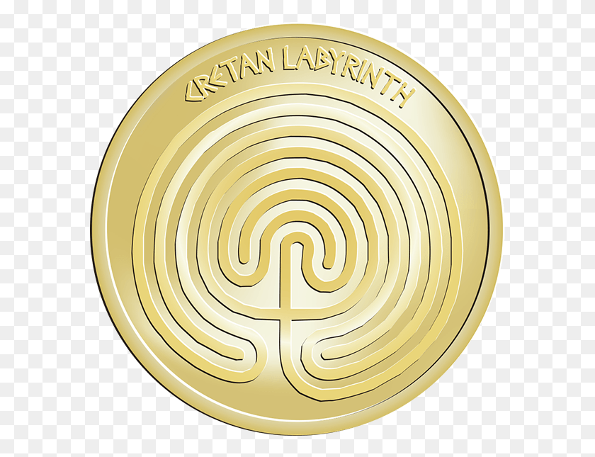 587x585 An Elaborate Structure Designed And Built By The Legendary Circle, Gold, Maze, Labyrinth HD PNG Download