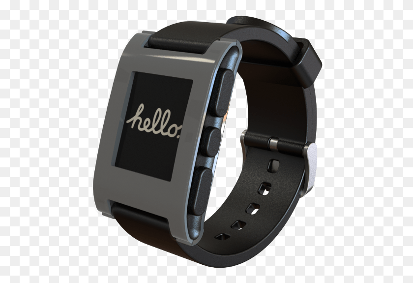472x515 An Elegant Smart Time Piece Pebble Smartwatch, Digital Watch, Wristwatch HD PNG Download