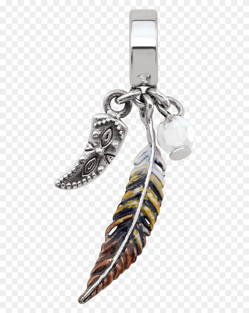 475x997 An Enamel Eagle Feather, Silver, Plant, Pendant HD PNG Download