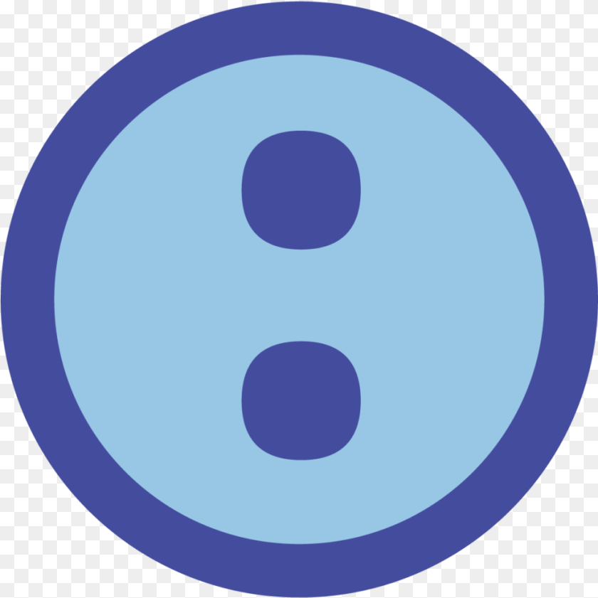 986x987 An Icon Showing A Colon Colon Punctuation Clipart, Symbol, Text, Number, Disk PNG