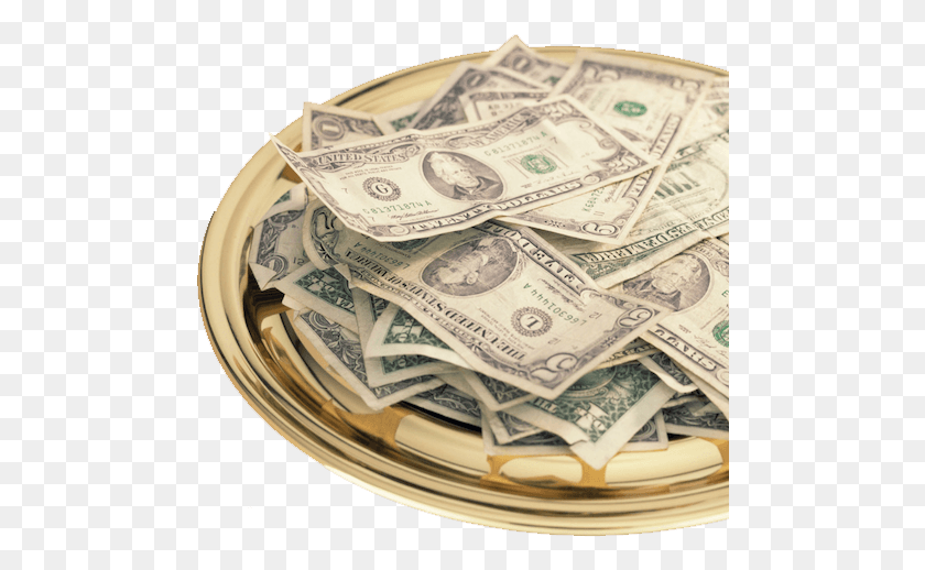 485x458 An Opportunity To Serve Rejoice Money In Offering Plate, Dollar HD PNG Download