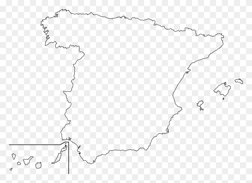 7504x5291 Контурная Карта Португалии, Серый, World Of Warcraft Hd Png Скачать