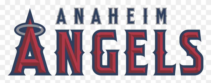 2191x766 Anaheim Angels Logo Transparent Anaheim Angels, Word, Text, Alphabet HD PNG Download