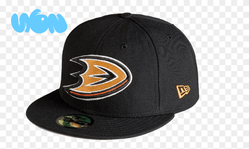 1000x568 Anaheim Ducks Front New Era, Одежда, Одежда, Бейсболка Png Скачать