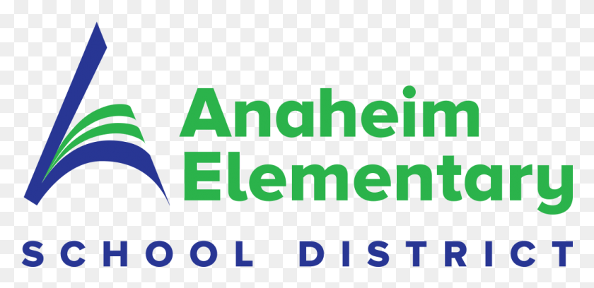 1043x466 Logotipo Del Distrito Escolar Primario De Anaheim, Word, Texto, Alfabeto Hd Png