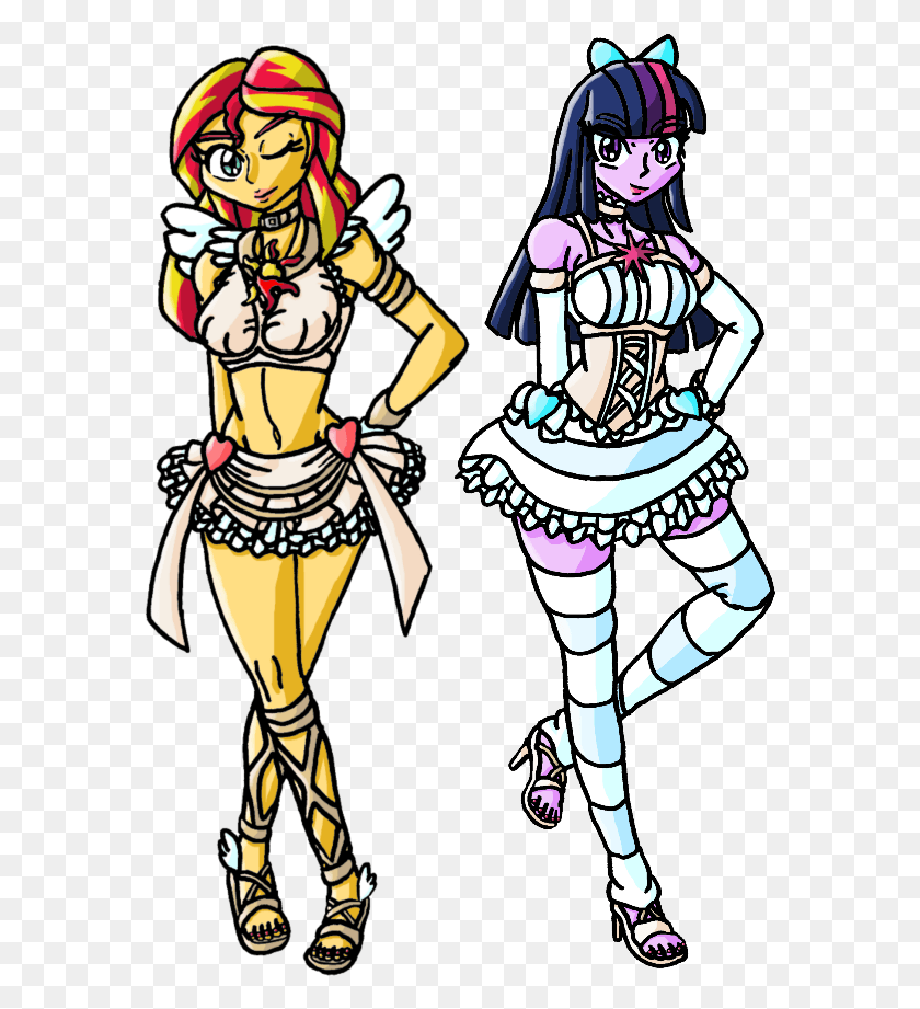 577x861 Anarchy Panty Anarchy Stocking Artist Cartoon, Costume, Helmet, Clothing HD PNG Download