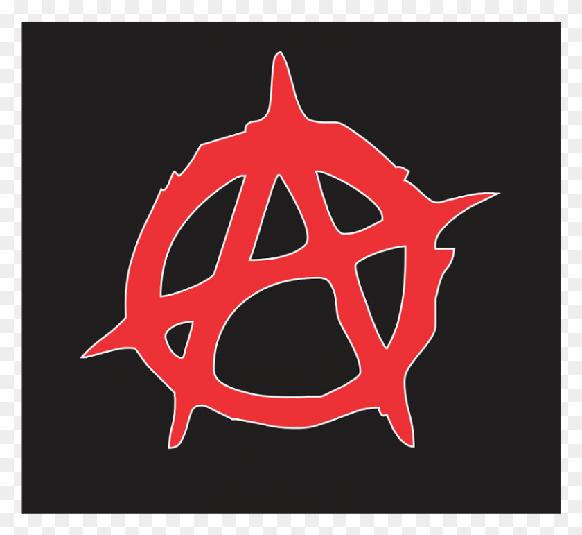813x742 Анархия Векторный Логотип Анархия Символ, Стекло, Товарный Знак, Трафарет Png Скачать