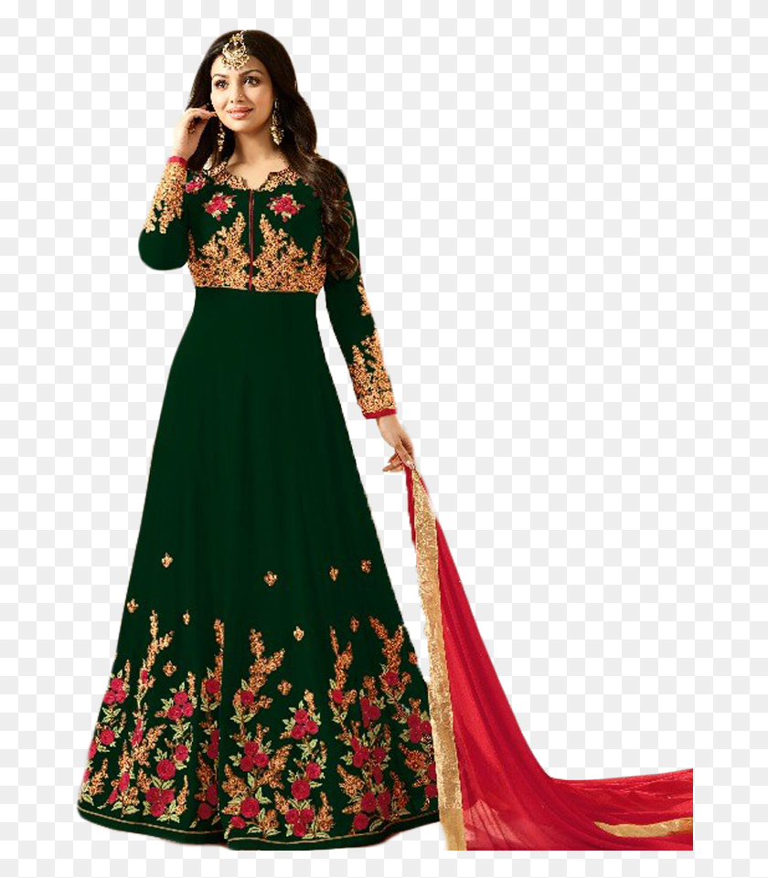 677x901 Anarkali Dress Gagra Choli, Clothing, Apparel, Female HD PNG Download