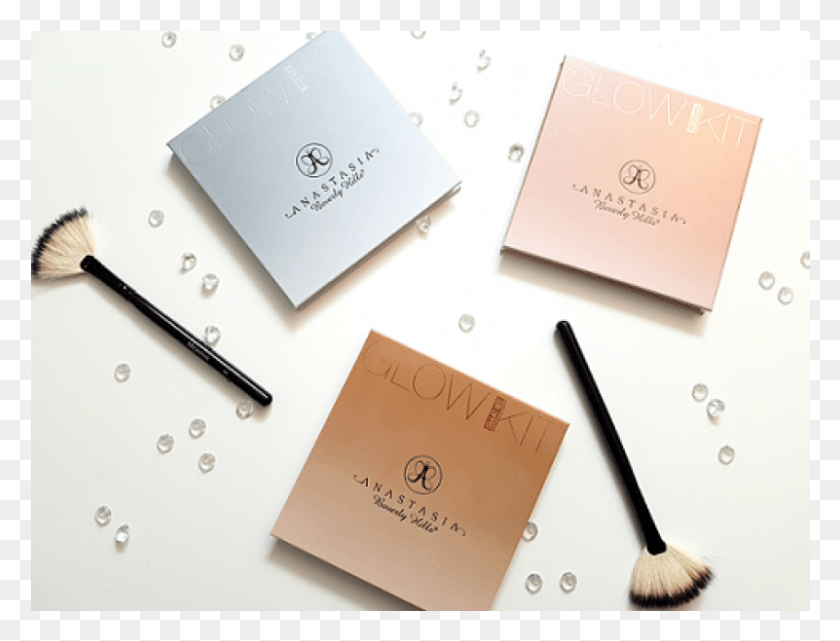 801x597 Anastasia Beverly Hills Glow Kit Place Card, Text, Cosmetics, Paper HD PNG Download