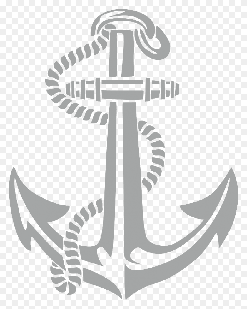 801x1017 Anchor Anchor Transparent Background, Cross, Symbol, Hook HD PNG Download