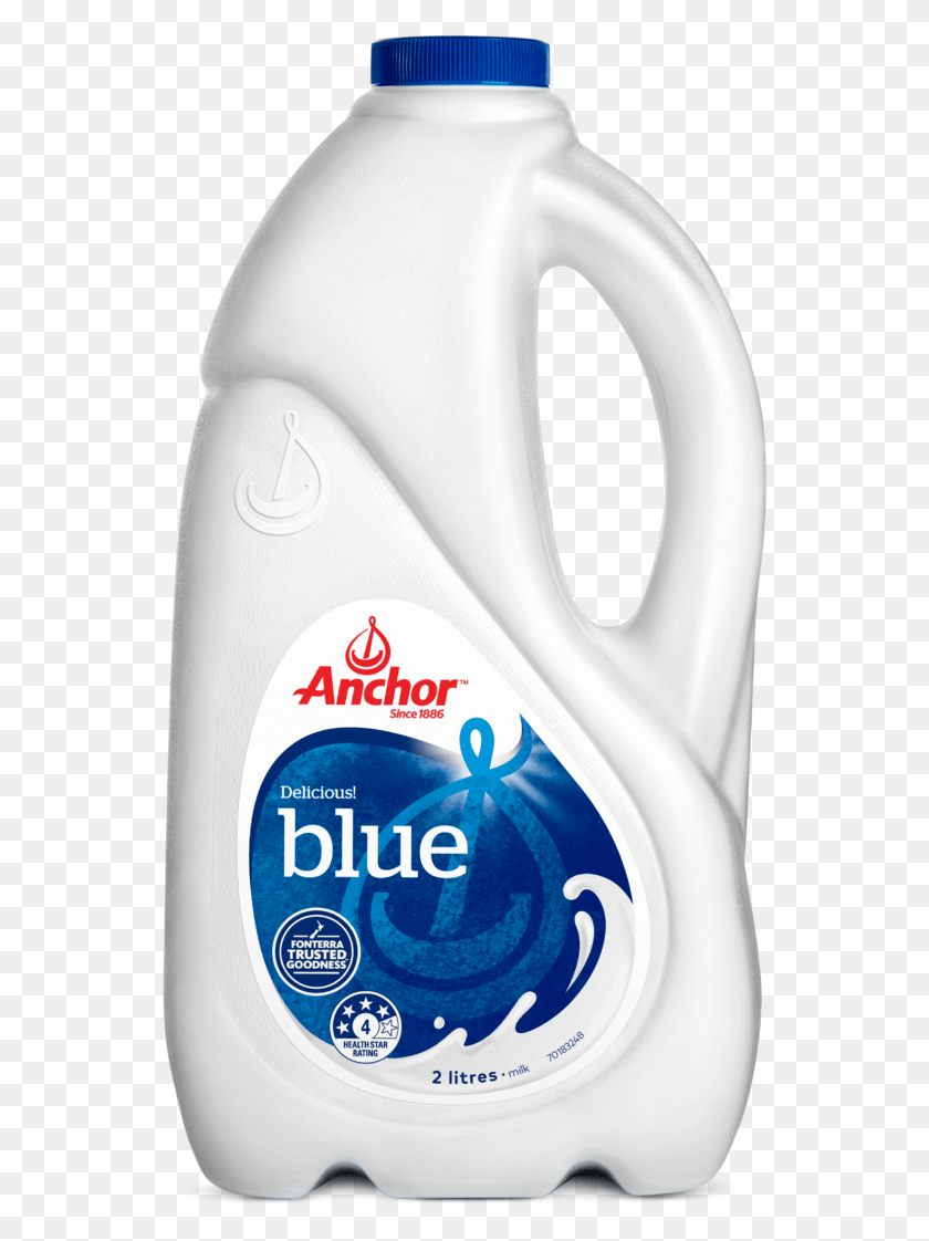 548x1062 Anchor Blue Top Milk Бутылка 2 Л Anchor Milk, Напиток, Напиток, Лосьон Hd Png Скачать