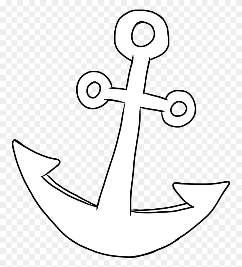 761x865 Anchor Clipart Pirate Ship Clip Art, Hook, Cross, Symbol HD PNG Download