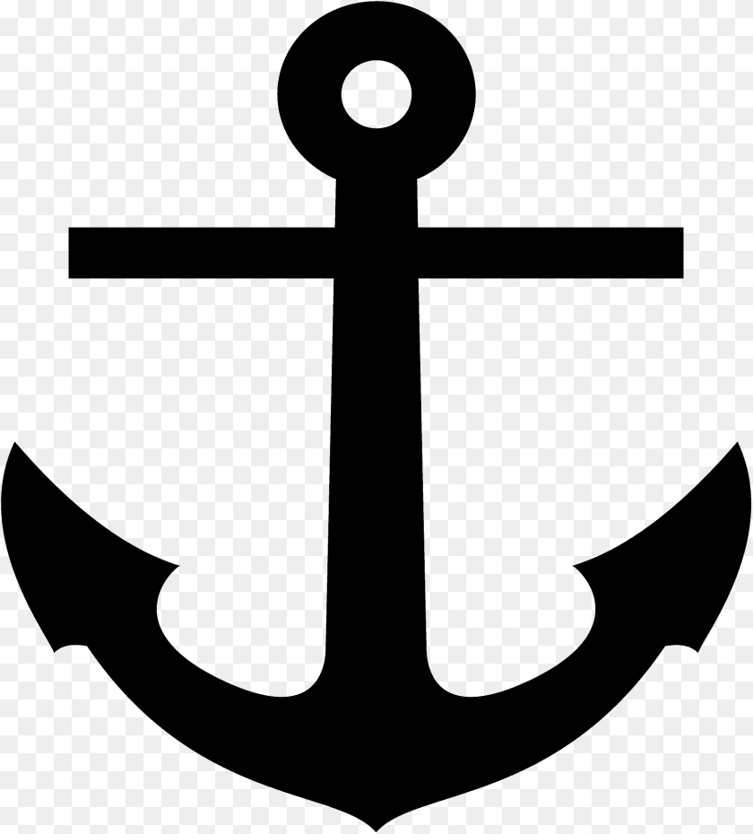 Anchor Silhouette, Electronics, Hardware, Hook, Cross PNG
