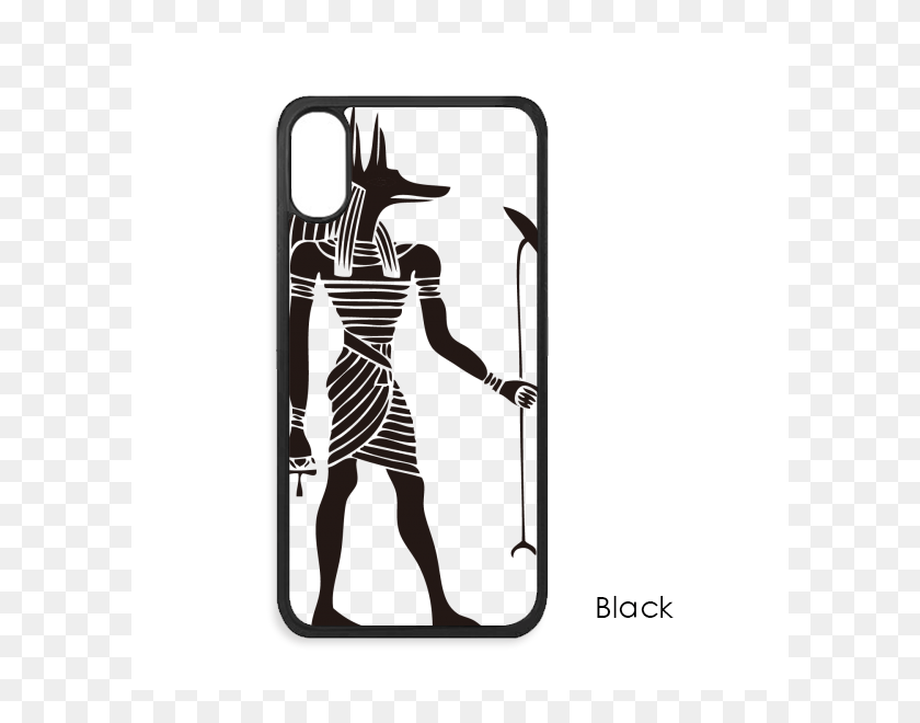 600x600 Descargar Png Antiguo Egipto Anubis Totem Fresco Iphone Xs Max Iphonecase Funda Para Teléfono Móvil, Teléfono, Electrónica, Mano Hd Png