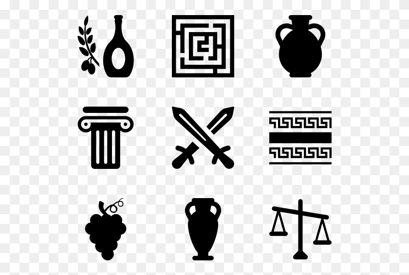 523x505 Ancient Greece Training Icon Vector, Gray, World Of Warcraft HD PNG Download