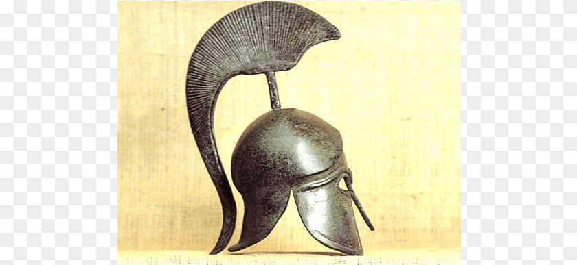 501x387 Ancient Greek Helmet, Bronze Sticker PNG