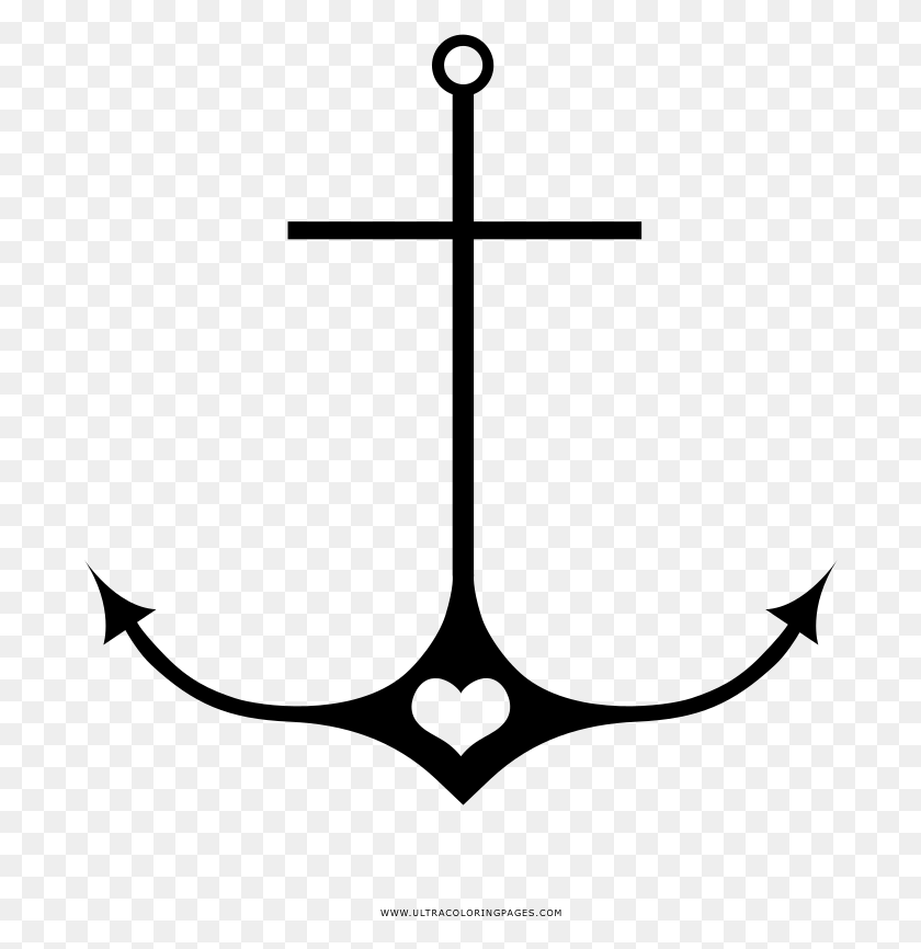 688x806 Ancla Pgina Para Colorear Anchored In Love, Gray, World Of Warcraft HD PNG Download