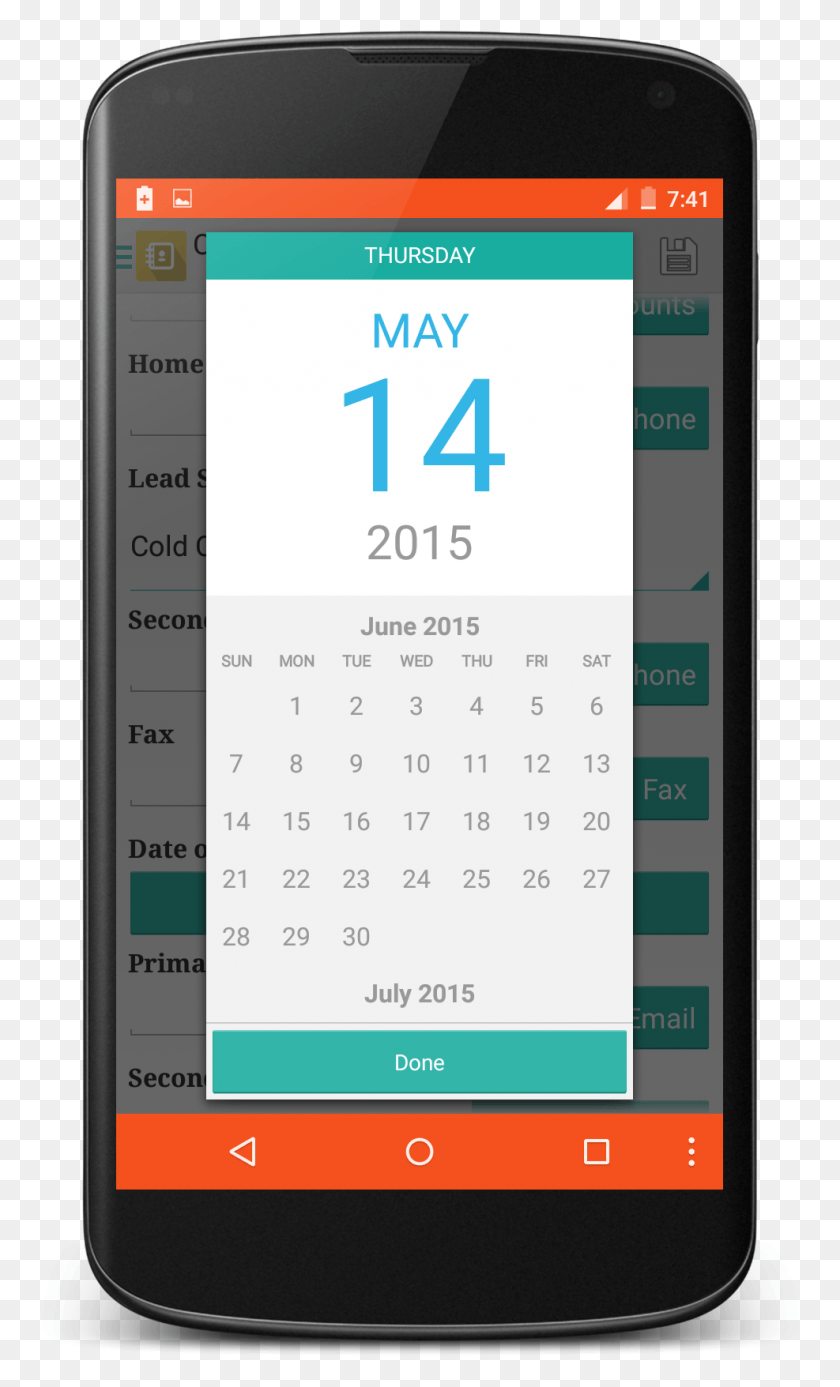 987x1680 Ancrm Calendar Date Picker Mobile Device, Mobile Phone, Phone, Electronics HD PNG Download