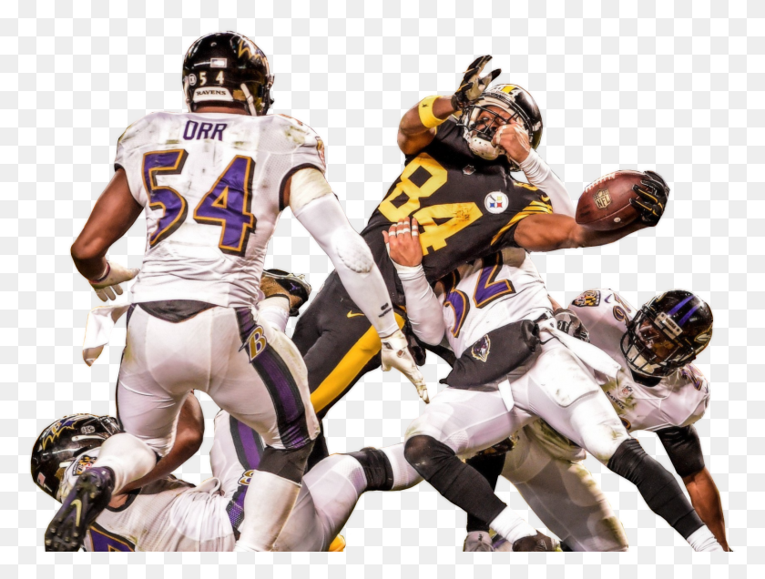 1708x1262 And A Cropped Version Antonio Brown Late Td Against Ravens, Clothing, Apparel, Helmet HD PNG Download