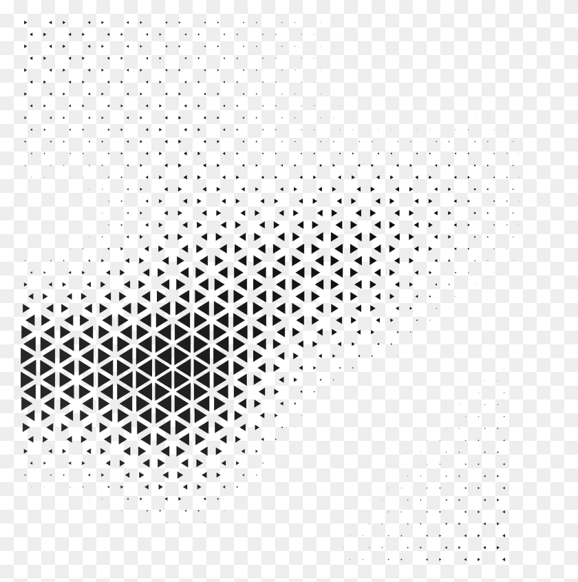 2430x2447 And Abstraction Triangle Geometry Pattern Cover Black Triangle, Texture, Graphics HD PNG Download