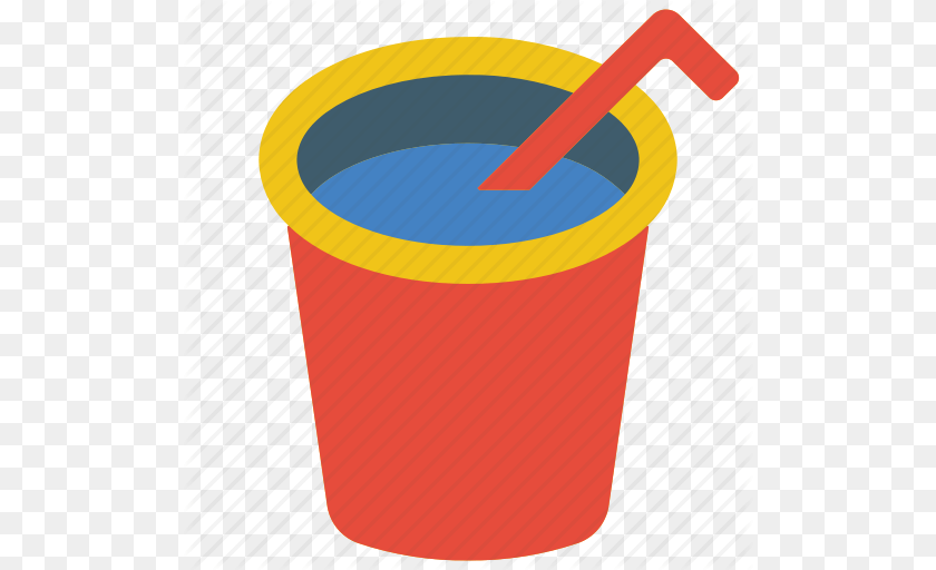 512x512 And Cup Drink Food Juice Straw Icon, Beverage Sticker PNG