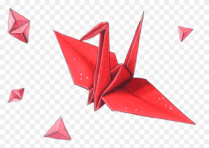 908x623 Descargar Png Y Aquí Los Resultados Origami, Papel Hd Png