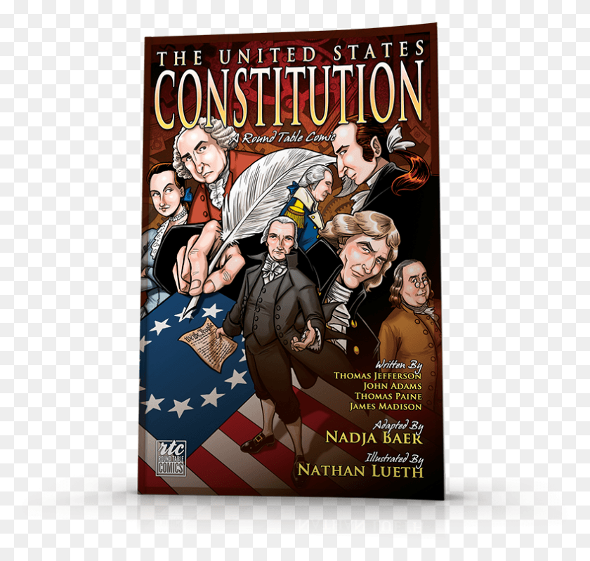 787x746 And In 2012 Rtc Released A Steampunk Adaptation Of The U. S. Constitution A Round Table Comic Graphic, Person, Human, Poster HD PNG Download