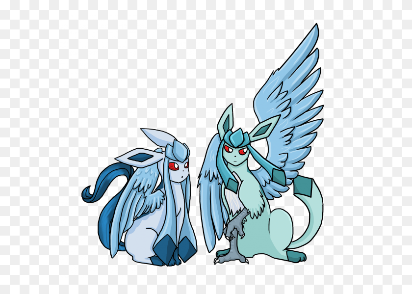 600x539 And Last A Trade And Wants Post Plug Fusion De Glaceon Y Sylveon, Jay, Bird, Animal HD PNG Download