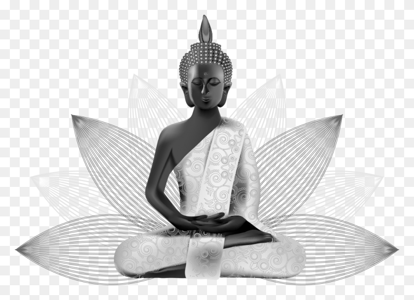 1000x706 And On United Altered Lotus Buddhist States Clipart White Buddha White Background, Worship, Sculpture HD PNG Download