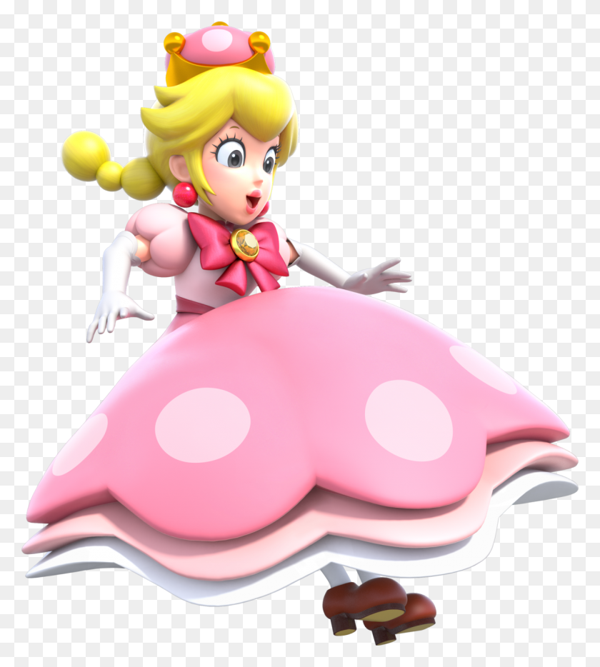 1200x1345 And Peachette Stole Daisy39s Own Unquie Ability From Super Mario Peachette, Toy, Figurine, Doll HD PNG Download