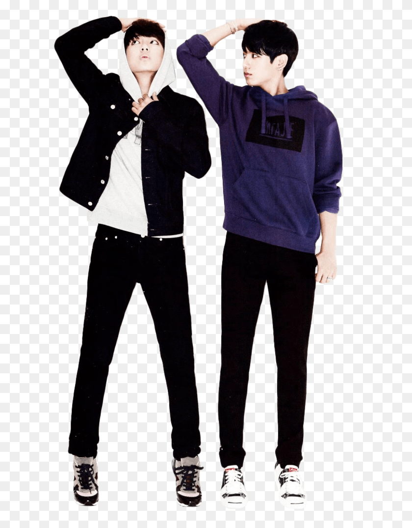 622x1015 And Render By Jungkook And V, Ropa, Prendas De Vestir, Manga Hd Png