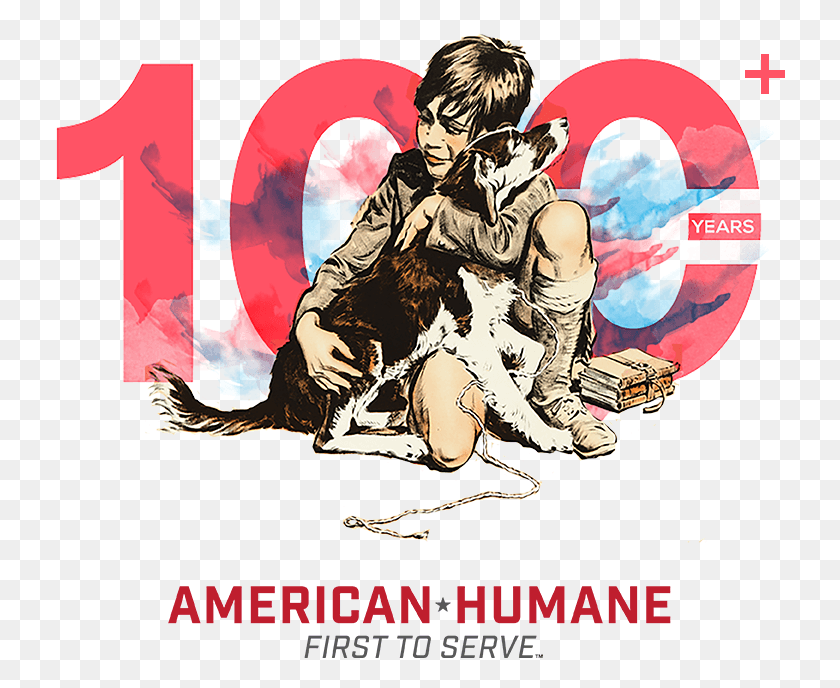 730x628 And Show Your Compassion For Animals Kind To Animals Vintage, Poster, Advertisement, Person Descargar Hd Png