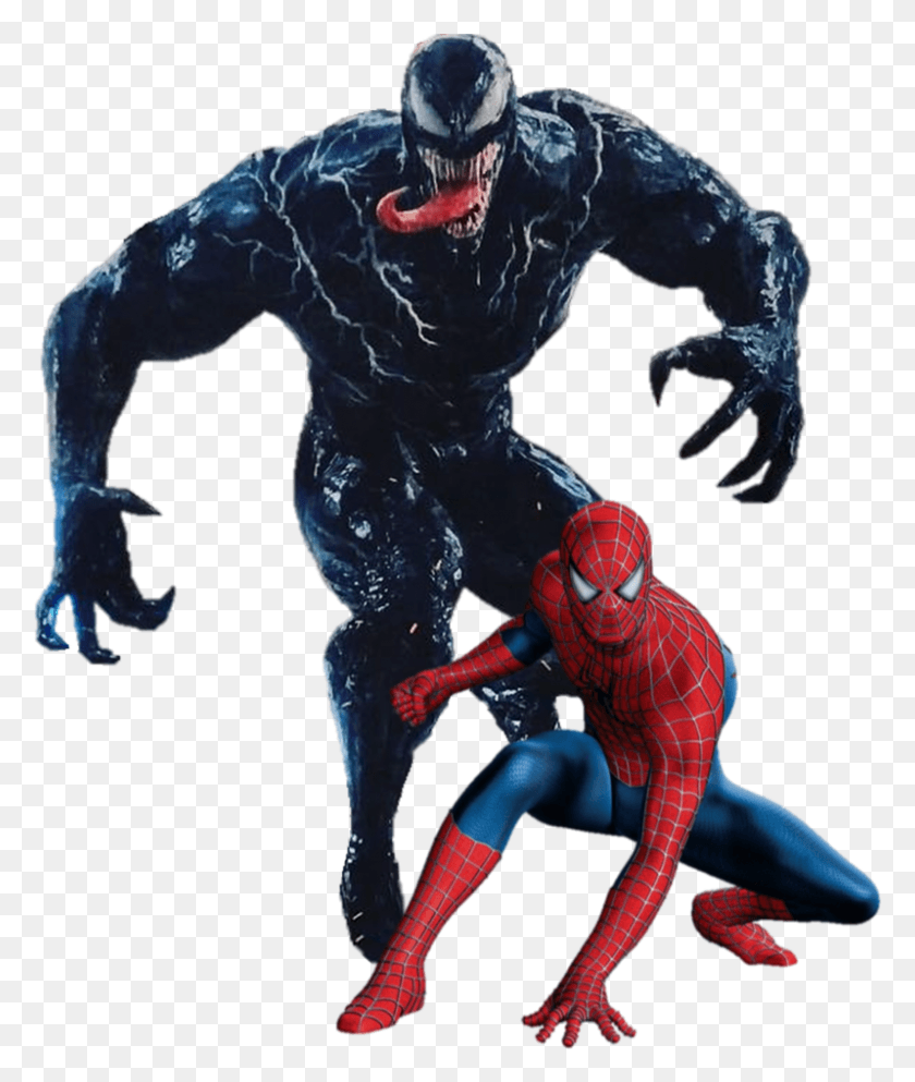 799x956 And Spider Man Venom 2018 Full Body, Person, Human, Helmet HD PNG Download