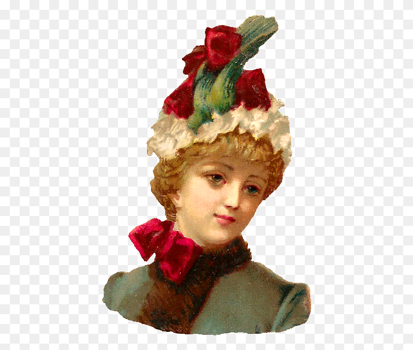 426x653 And The Third Digital Hat Clip Art Is Of An Incredibly Christmas Women, Person, Human HD PNG Download