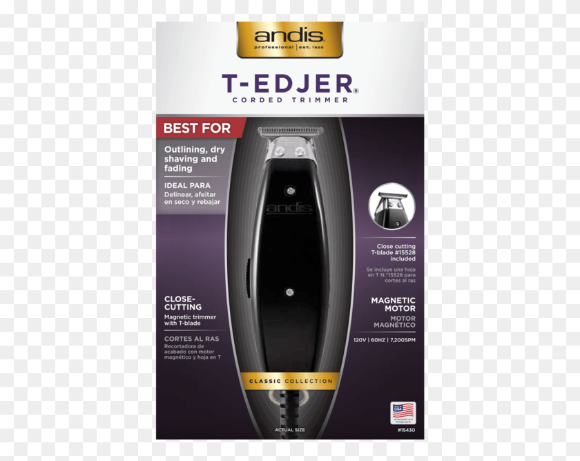 391x607 Andis T Edjer Professional Hair Trimmer Andis T Edjer, Poster, Advertisement, Flyer HD PNG Download
