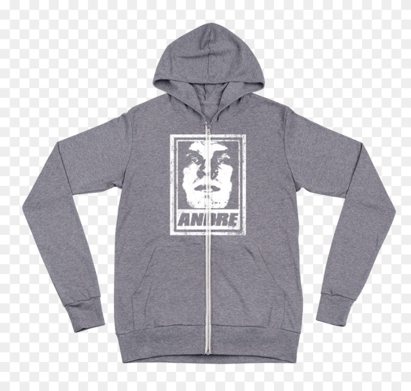 884x838 Andre The Giant Street Art Lightweight Unisex Hoodie Gymclothes Net, Clothing, Apparel, Sweatshirt HD PNG Download