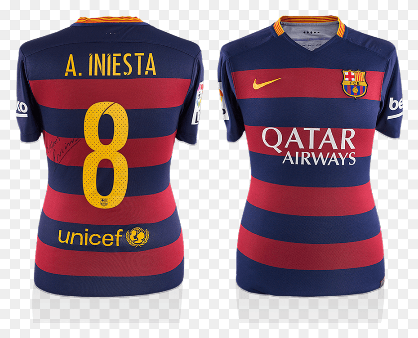 867x687 Andres Inesta Matchworn Barcelona Shirt Barcelona, Clothing, Apparel, Jersey HD PNG Download