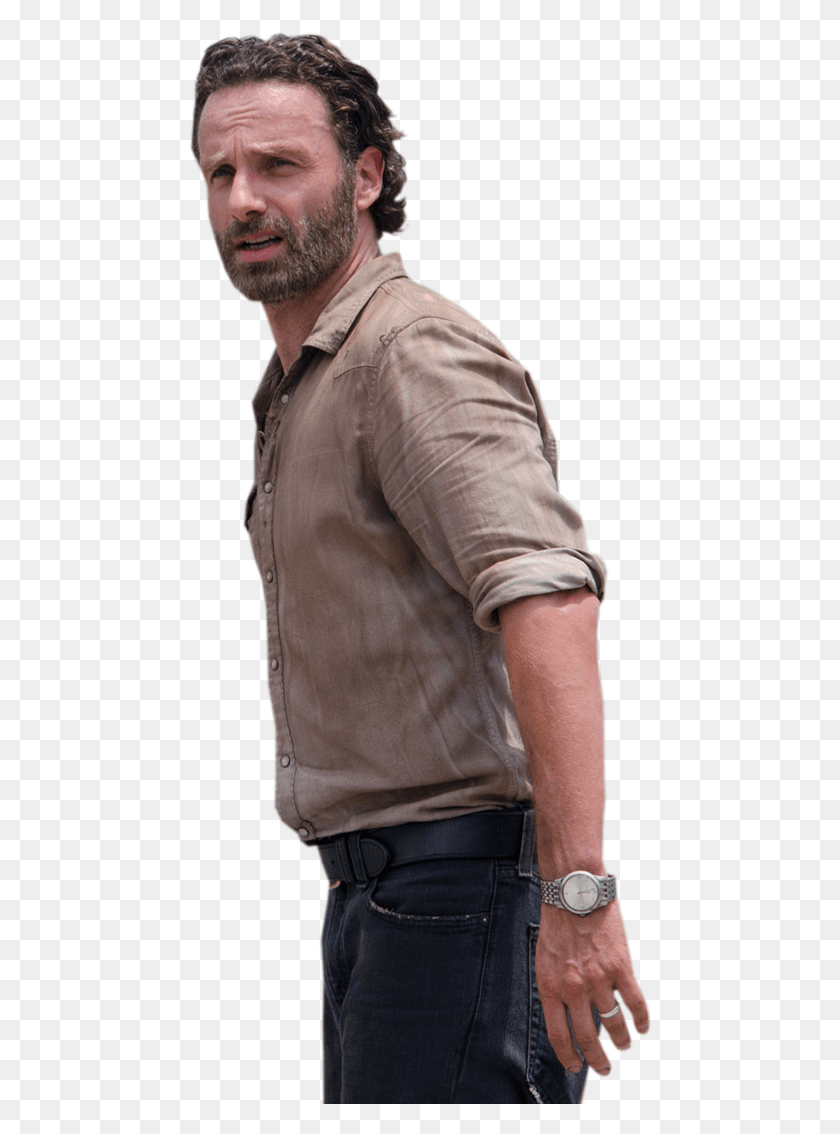 464x1074 Andrew Lincoln Rick Grimes The Walking Dead Addiction Rick Walking Dead, Clothing, Apparel, Person HD PNG Download