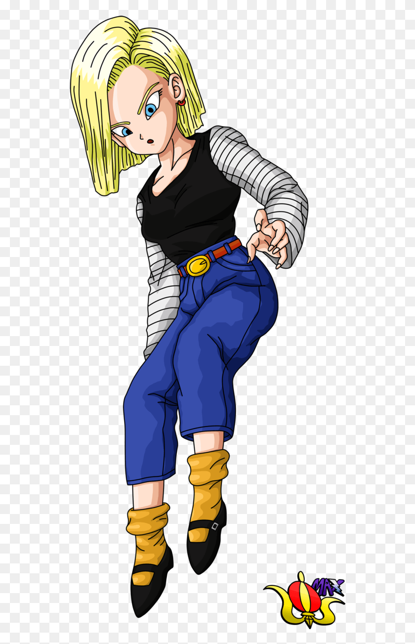 559x1243 Android 18 Flying Render By Madmaxepic Saga De Majin Boo Numero, Sleeve, Clothing, Apparel HD PNG Download