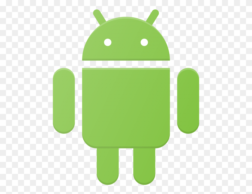 489x587 Descargar Png Android Logotipo Negro, Buzón, Buzón, Etiqueta Hd Png