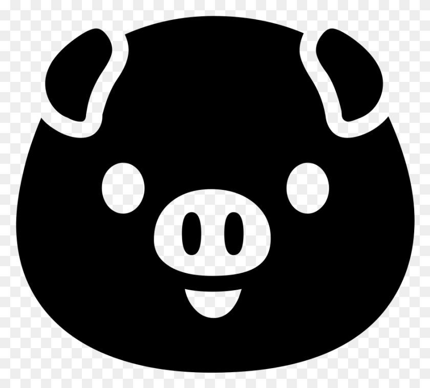 876x784 Android Emoji 1F437 Домашняя Свинья, Серый, World Of Warcraft Hd Png Скачать