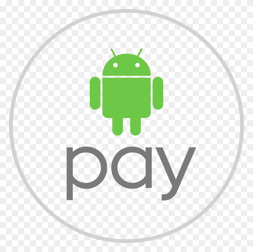 2000x2000 Android Pay Logo Image Android Pay Logo, Symbol, Robot, Text HD PNG Download