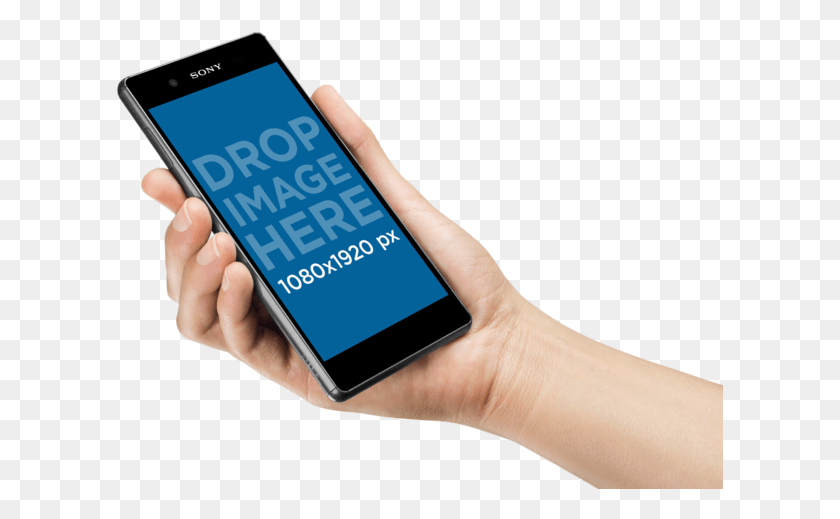 607x459 Android Phone Mockup Held In Angled Position By A Woman Mockup Iphone X Hand, Mobile Phone, Electronics, Cell Phone HD PNG Download