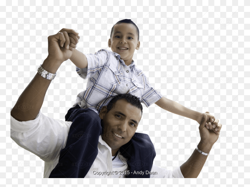 770x569 Andy Dean Hispanic Father And Son Having Fun Transparent Hispanic Brother, Person, Human, People HD PNG Download