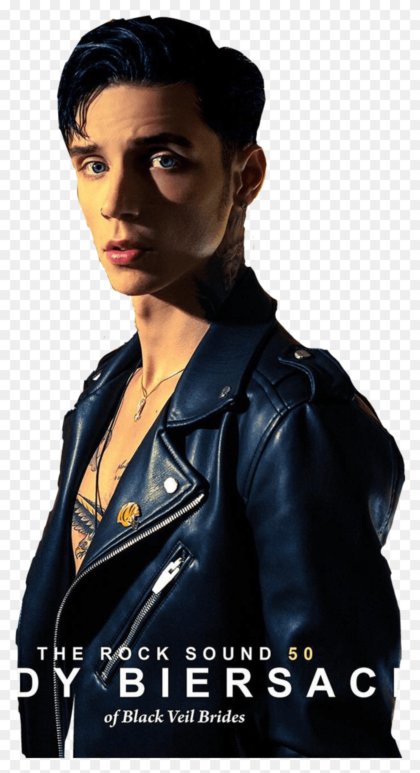 1024x1952 Andybiersack Sticker Andy Biersack Rocksound 2018, Clothing, Apparel, Jacket HD PNG Download