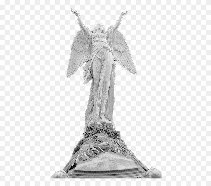 446x679 Ангел Искусство И Скульптура Изображение Статуя Ангела Рука Вверх, Человек, Человек Hd Png Скачать
