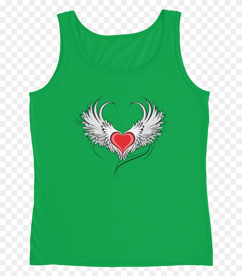641x897 Angel Heart Tank Top Shirt, Ropa, Vestimenta, Pájaro Hd Png