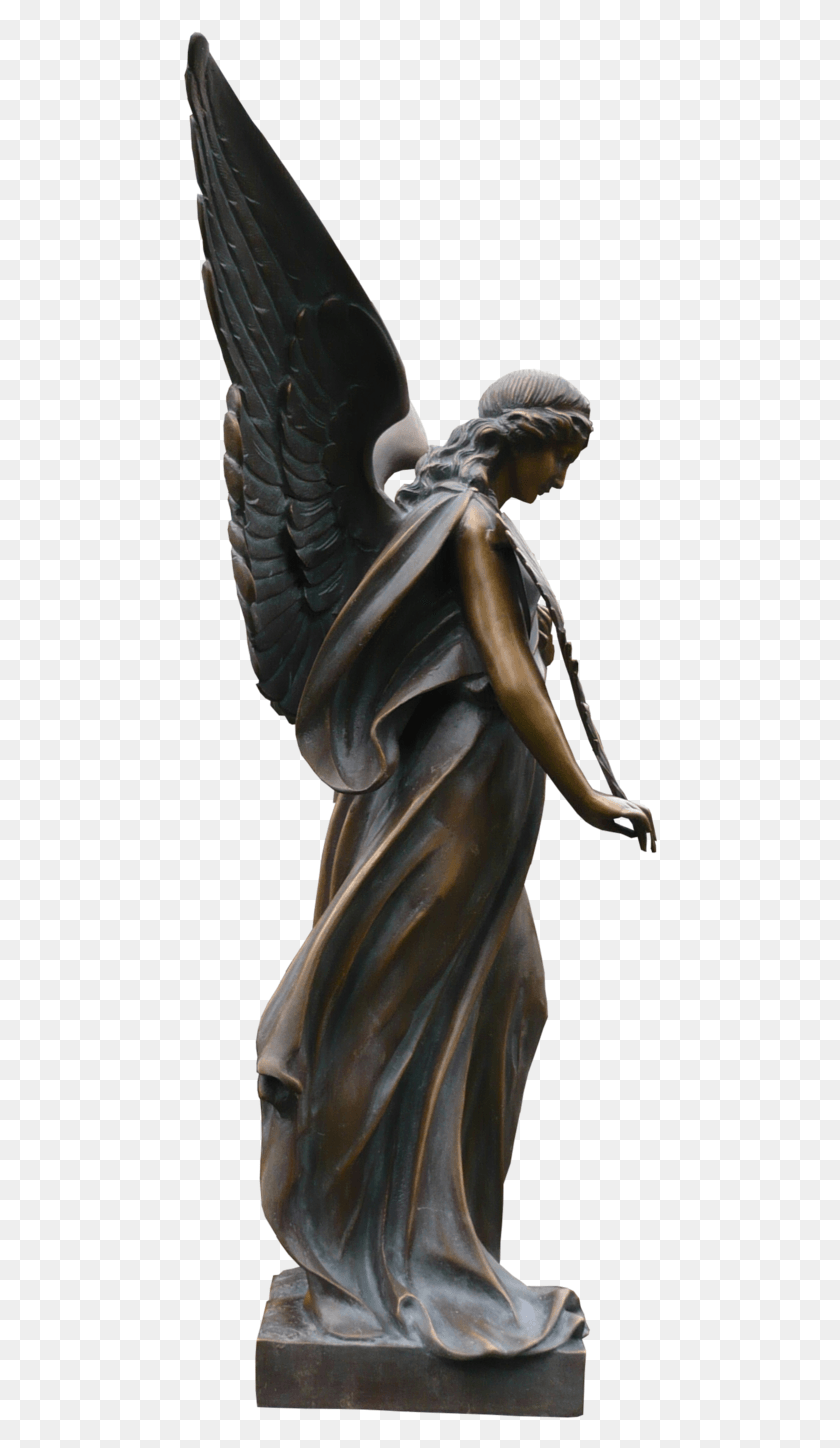 476x1388 Angel Sculpture, Figurine, Statue HD PNG Download