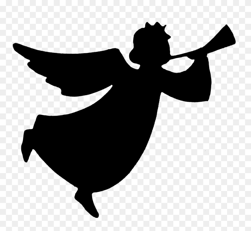 1181x1082 Angel Silhouettes Picture Stock Best Day Ever Nativity Svg, Gray, World Of Warcraft HD PNG Download